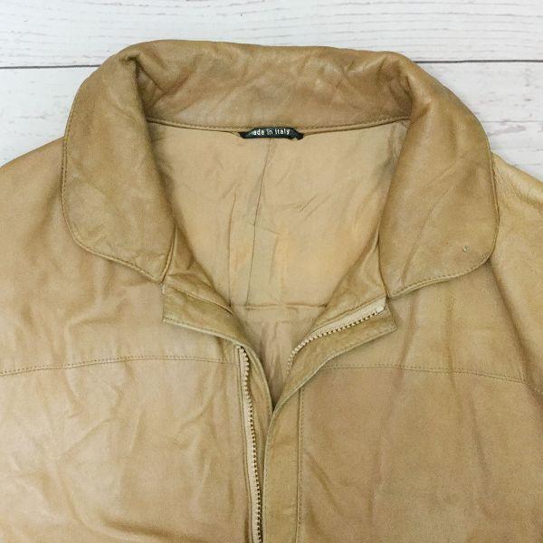 80er-90er Vintage Johnston & Murphy Lederjacke/Herren XL/Braun/Bikerstil(GEBRAUCHT)