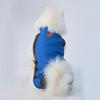 Pet dog outdoor cotton-padded coat thickened warm back reflective two-foot zipper large dog dog clothes