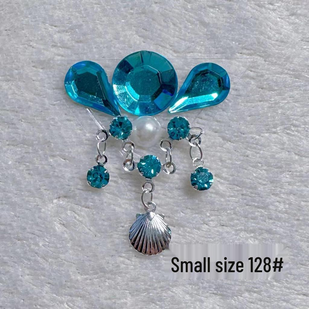 Children's Floral Face Stickers with Crystal Diamonds & Tassels for Ancient Style Makeup