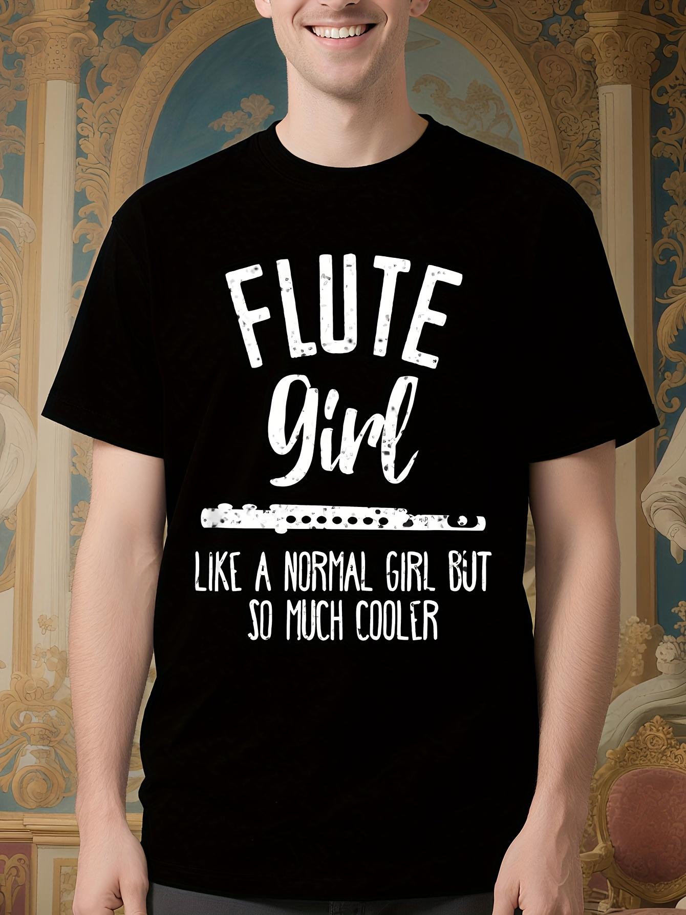 Funny Flute Player Tshirt - Flute Girl Band Member Graphi... XXXL