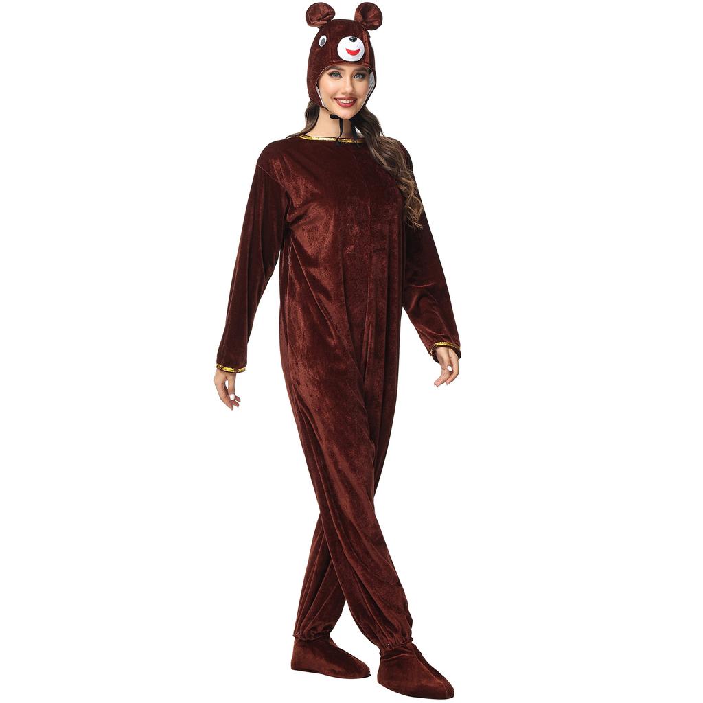 Playing the brown bear animal costume, stage performance costume