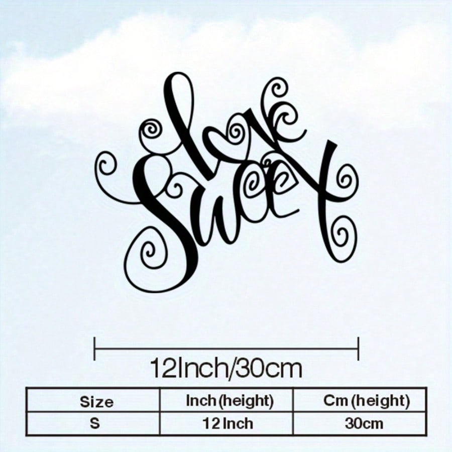 

Antique Love is Sweet Metal Wall Decor Powder Coated Iron Art Home Office Gift