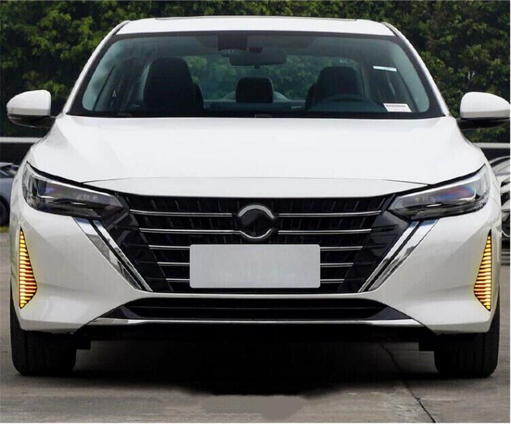 2x Bumper LED Daytime Running Light Fog Turn Signal For Nissan Sentra 2023 2024