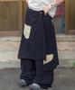 RuNaKi'Hu' Wxp092 Sukeru Kokoro Linen Layered Pants (Black)
