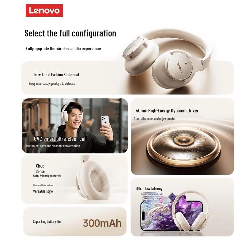 Lenovo EH150P Over-Ear Wireless Headphones