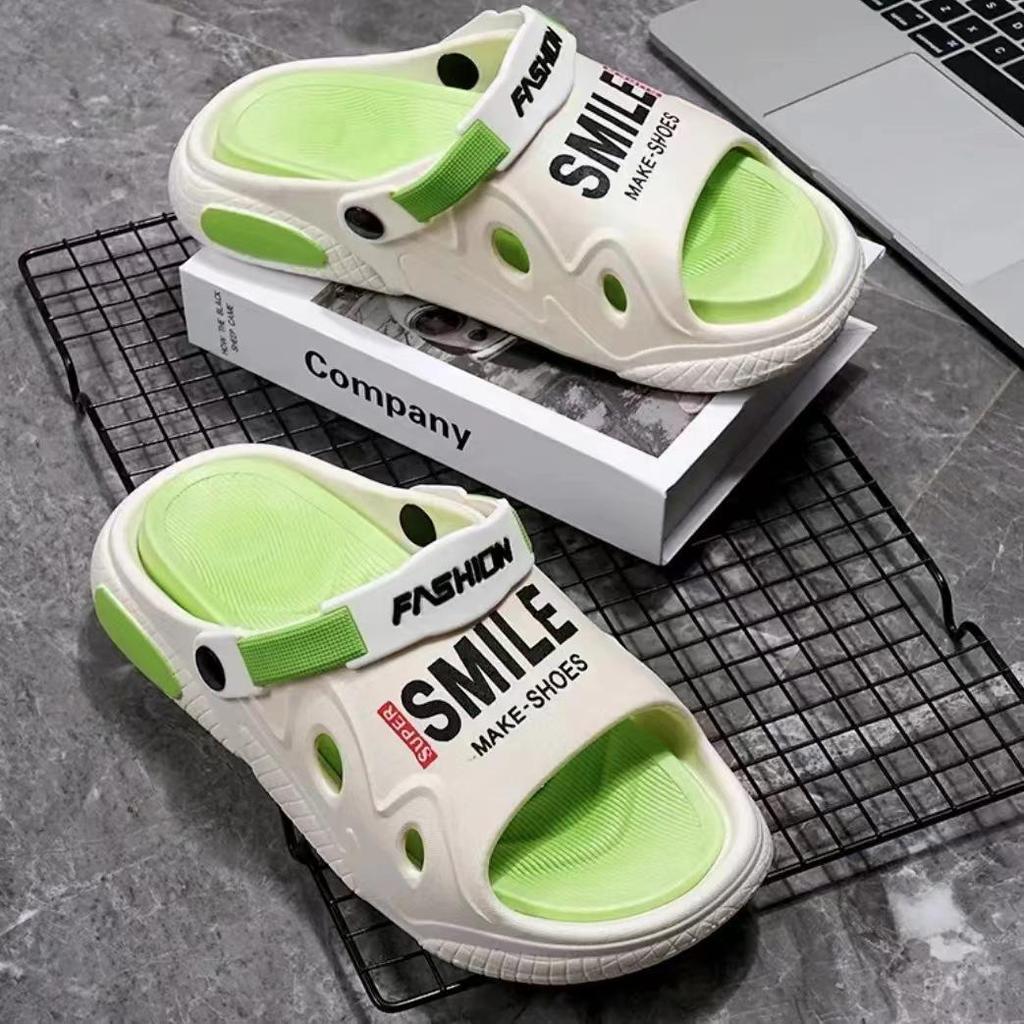 Men's Non-Slip Odorless Back-Strap Thick-Soled Slippers - Beach Sandals for Summer Outdoor Wear