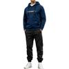 Unisex Printed Hoodie and Drawstring Jogger Set for Casual Everyday Wear