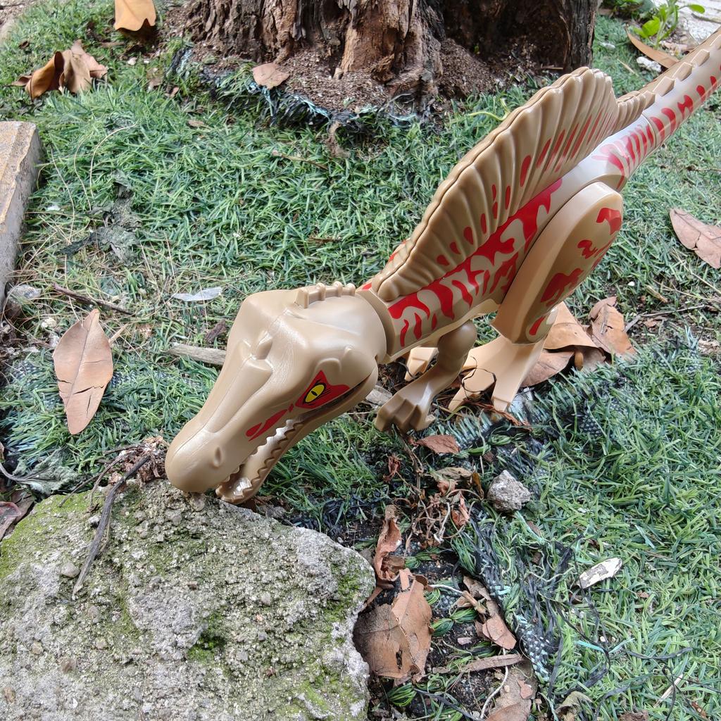 Chinesischer DIY Jurassic Dinosaurier Spinosaurus Quetzalcoatlus Luftmission Baustein Pädagogisches Spielzeug für Kinder Geschenke