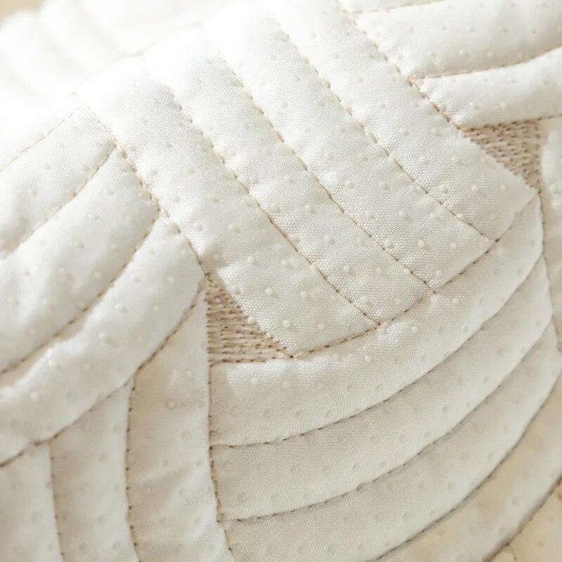Thick Plush Sofa Covers Non-Slip Weaving Pattern Sofa Mat Solid Color Sofas Towel Couch Slipcover Pad for Living Room Protection