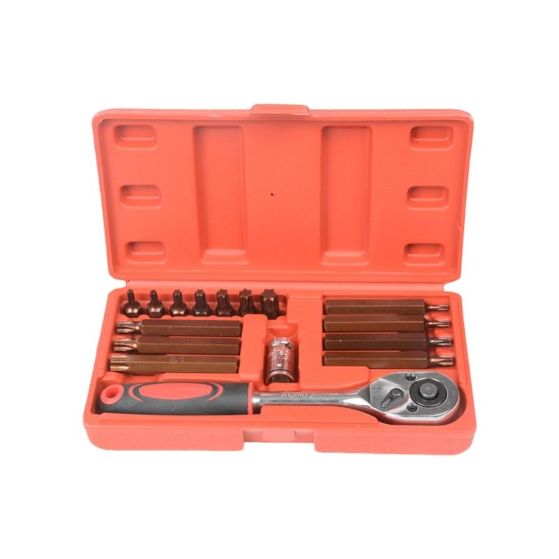 

16Pcs Hex Key Torxes Wrench Set With Stars head And MHT Bit For Automotive Repair Mechanical Maintenance Task Tool 1