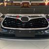 For Toyota Highlander Kluger Hybrid -2024 2025 Chrome Front Engine Hood Bonnet Grille Lid Cover Trim Accessories Car Styling