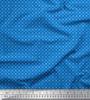 Soimoi Japan Crepe Satin Fabric Geometric Small Print Fabric by Metre 42 Inch