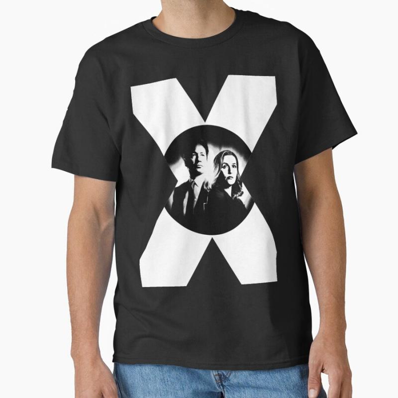MULDER SCULLY X FILES Retro Sci fi The XFiles Divertente Alieno Regalo T shirt per uomo maglietta stampata Taglia L Top Abbigliamento Grafico