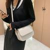 Aukštos klasės tekstūros klasikinis vienspalvis krepšys per petį moteriškas nišinis kryžminis krepšys, madingas mažas kvadratinis krepšys