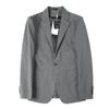 Men's Slim Fit Gray Suit Jacket - Spring/Autumn Trendy, Versatile, Casual Single-Breasted Top
