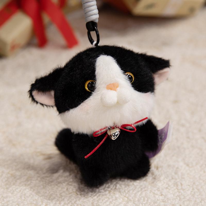Cute cute kitten doll plush toy cat doll girl bag keychain pendant rag doll