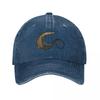 YK Unisex Vintage Washed Distressed Denim Cap Adjustable Cotton Baseball Hat for Unisex Women