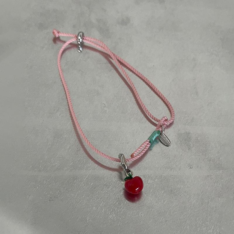Christmas Apple Pendant Charm Bracelet Adjustable Bracelet For Women Girl  Year Party Jewelry Gift
