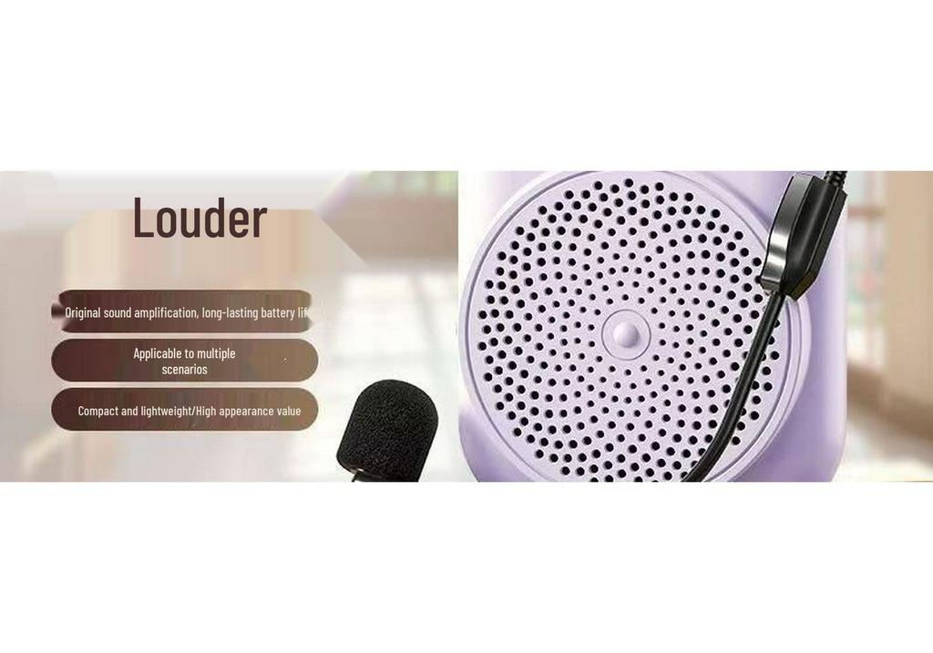 Bluetooth Little Bee Megaphone Microphone for Kids and Teachers – High Volume, Anti-Howling Classroom Device