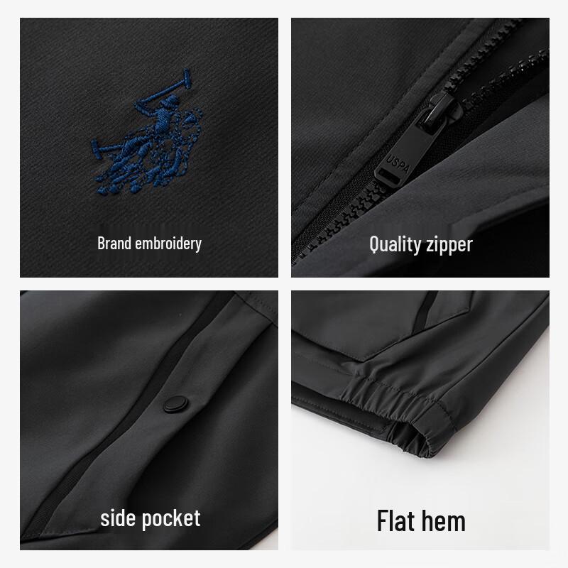 U.S. Polo Assn. Men's Fall/Winter Business Casual Stand-Collar Jacket