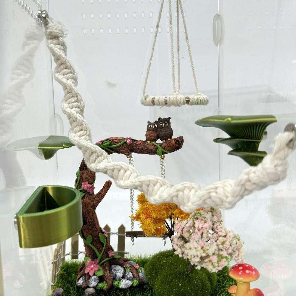 Handmade Jumping Spider Enclosure Hangable Hermit Crab Climbing Enclosure Pet Supplies
