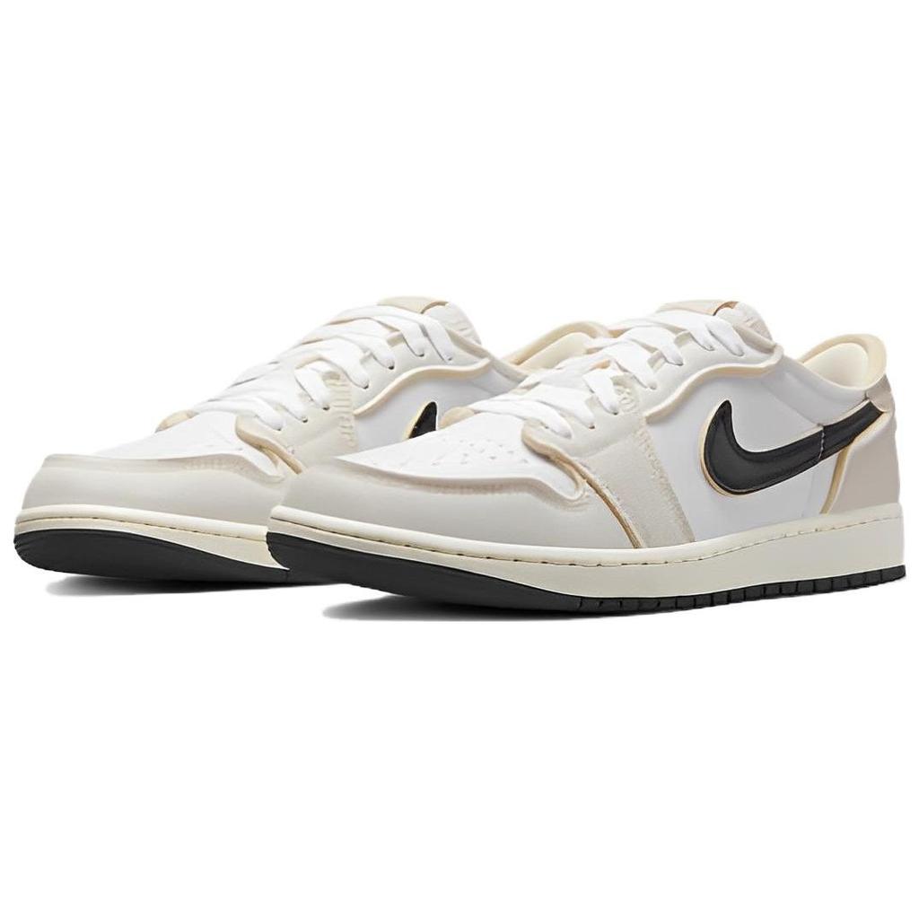 Air Jordan 1 Retro Low OG EX Coconut Milk Men Sneakers Cream White Black DV0982-100