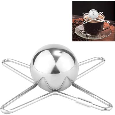 Coffee Cooling Tool, 1.57-inch Stainless Steel Coffee Cooler Ball Metal Puck Cooling Can Be Reused