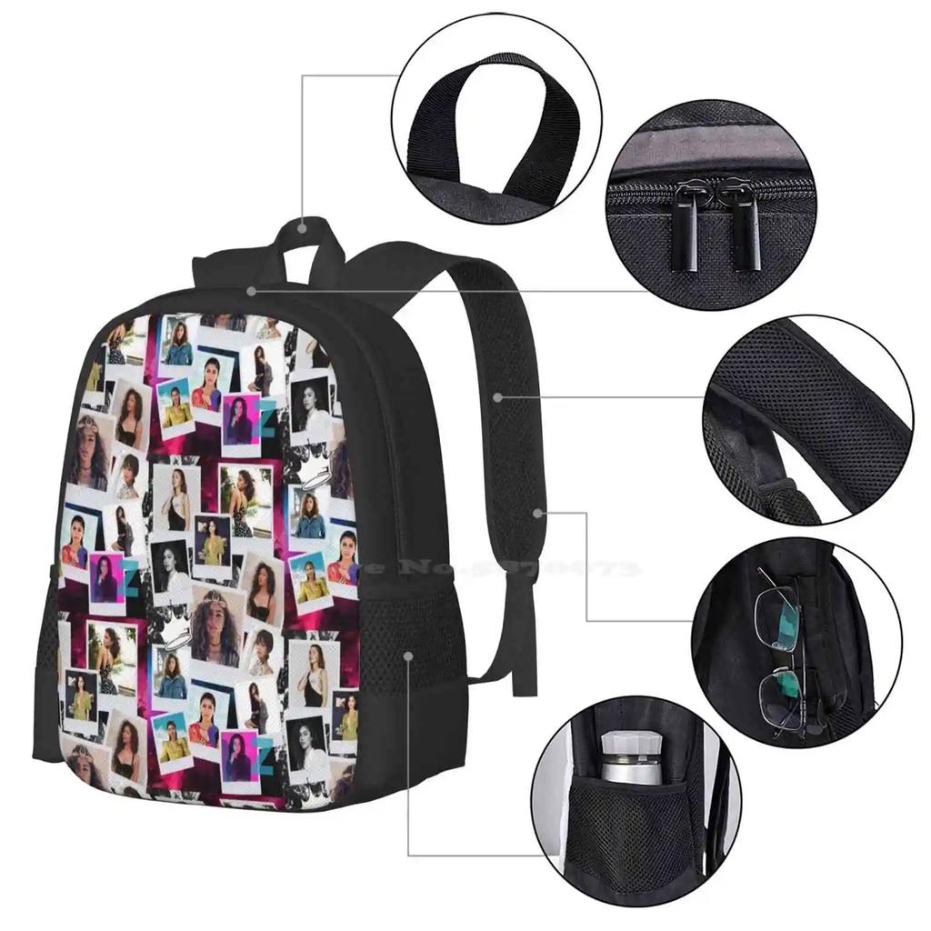 Zendaya Large Capacity School Backpack Laptop Bags Zendaya Queen Z Edit