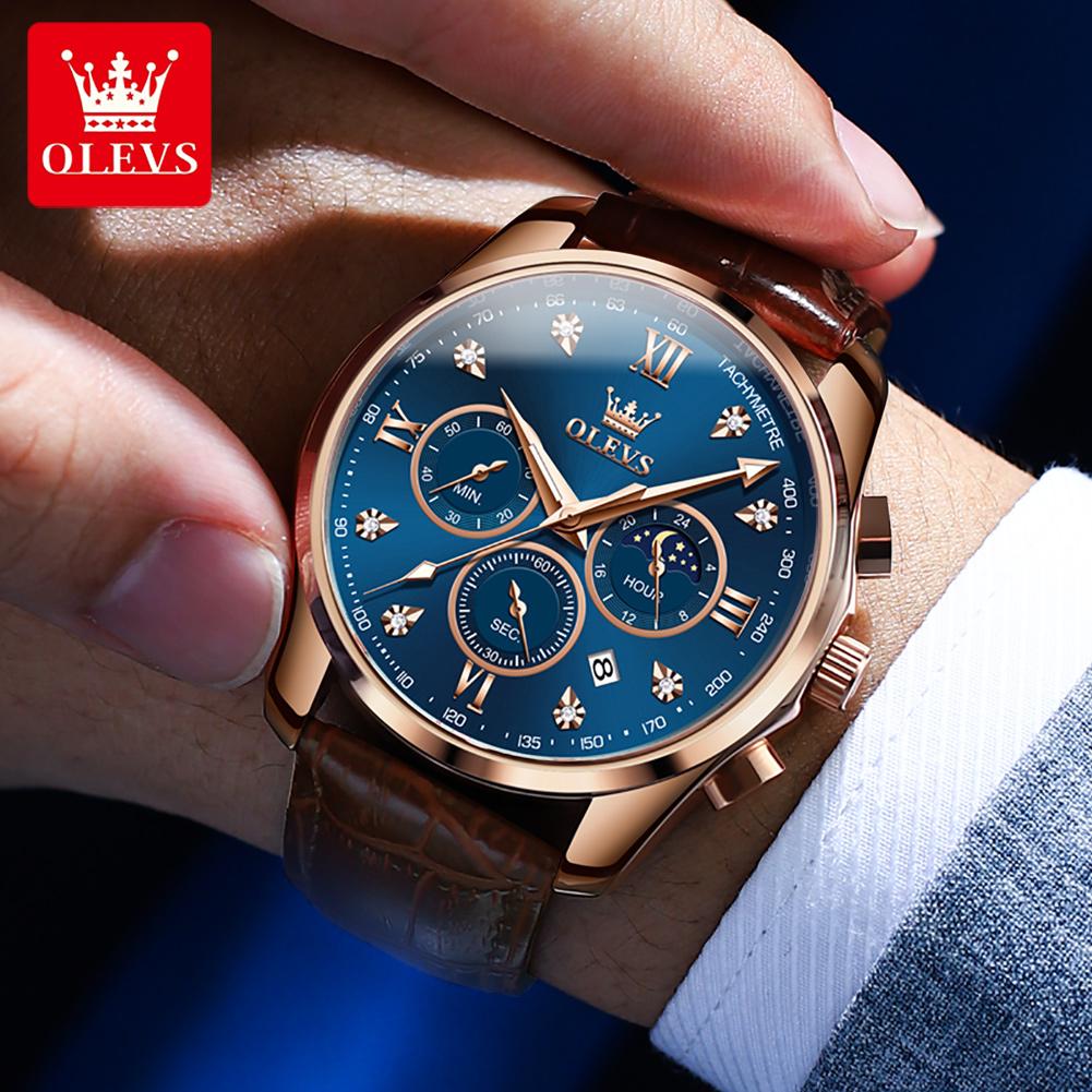 OLEVS Brand Men's Belt Multifunctional Quartz Watch 2888