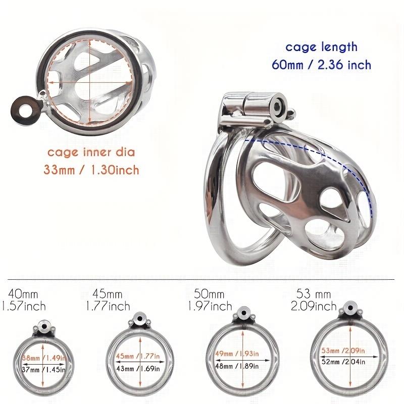 1ks mužský pás cudnosti s kovovou klecí na penis z nerezové oceli mužské hračky pro potěšení Velké BDSM sexuální produkty pro muže gay