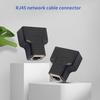 Rozdzielacz Ethernet 1 na 2 Porty Podwójny Żeński ABS Stabilna Transmisja Adapter LAN RJ45 do Komputera