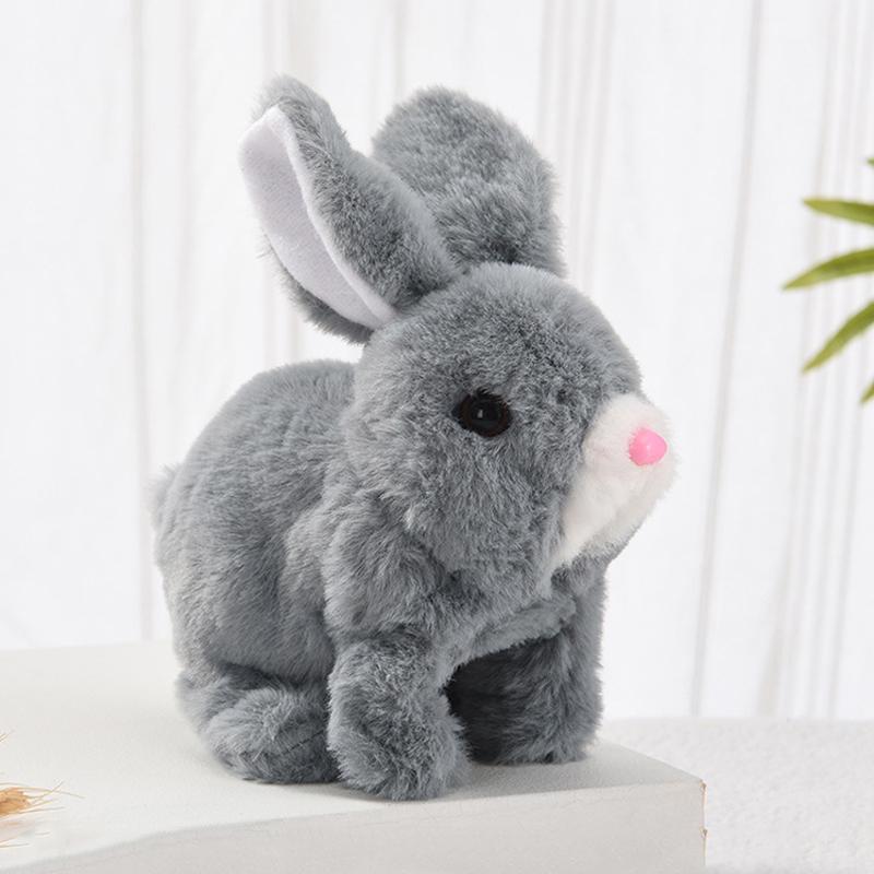 Simulated Electric Mobile Rabbit Plush Toy Children'S Toy Gifts Party Decoration Supplies Easter Gifts Birthday Gifts