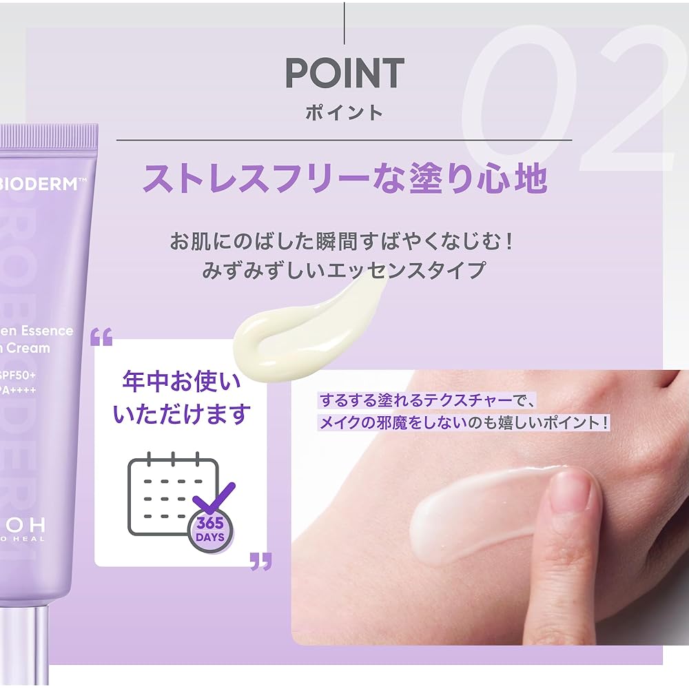 Boh Probioderm Collagen Essence Sunscreen SPF50+ PA++++ 50ml with Niacinamide and Hyaluronic Acid