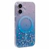 For iPhone 16 Plus Case Compatible with MagSafe Sparkle Epoxy TPU+Acrylic Phone Cover