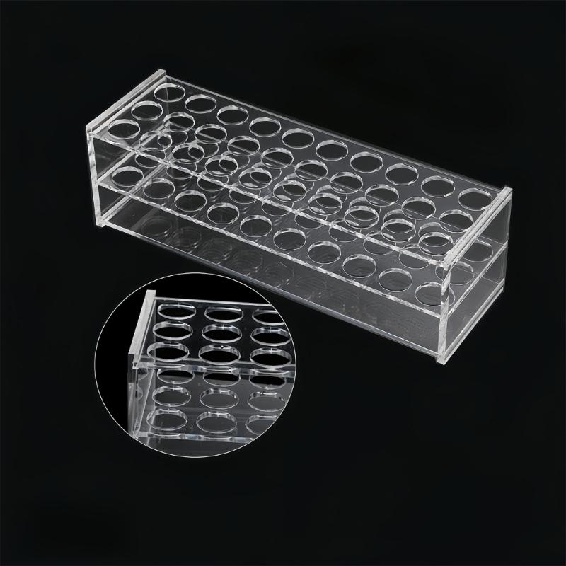 Test Tube Rack for Centrifuge Tube, Clear Test Tube Holder Centrifuge Tube Holder Labortory Display Stand for Test Tube