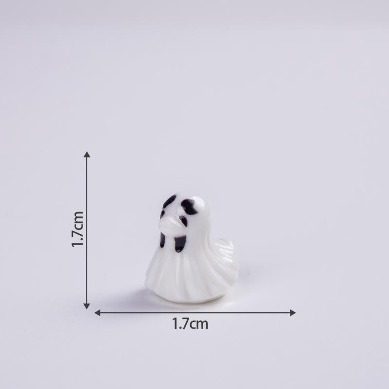 10Pcs Mini Halloween Pumpkin Duck Micro Landscape Resin Ornament Devil Duck Halloween Carnival Party Gift Home Desktop Decoratio