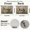 Large Capacity Floral Double-sided Printed Makeup Pouch Travel Organizer Handbag Linen Women Cosmetic Storage Bag For Gift