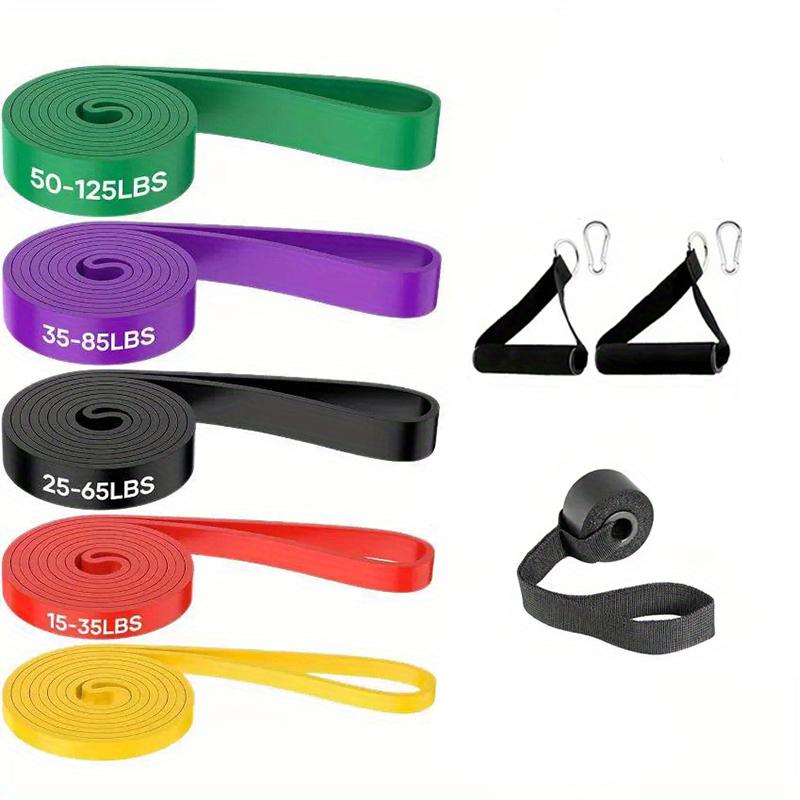 

10 шт. ТПЭ ленты сопротивления - Сильное натяжение, Штабелируемые, Цветные тренировочные ленты для силовых тренировок и растяжки, Идеальные
