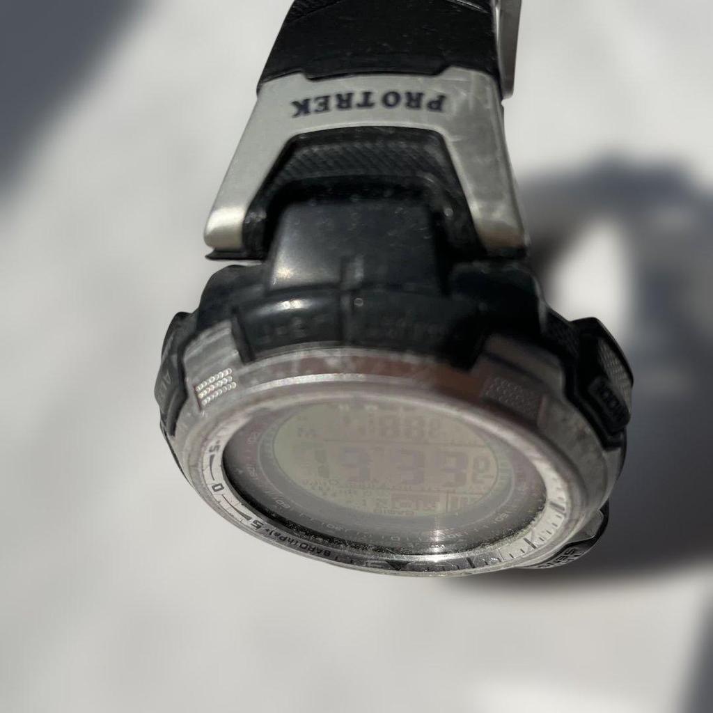 Used CASIO PRO TREK TOUGH SOLAR Digital Watch