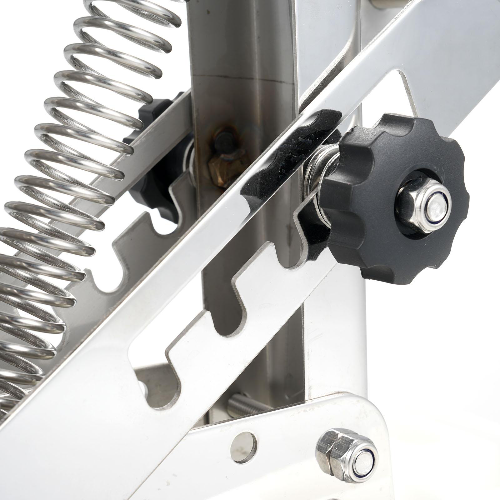 

Кронштейн для подвесного лодочного мотора 2-тактный кикер для лодки, 304 нержавеющая сталь, опора для подвесного двигателя до 7,5 л.с. 20 л.с. серебряный