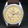 VINTAGE SEIKO 5 AUTOMATIC 6309A REFURBISHED JAPAN MENS GOLDEN WATCH a442159-1