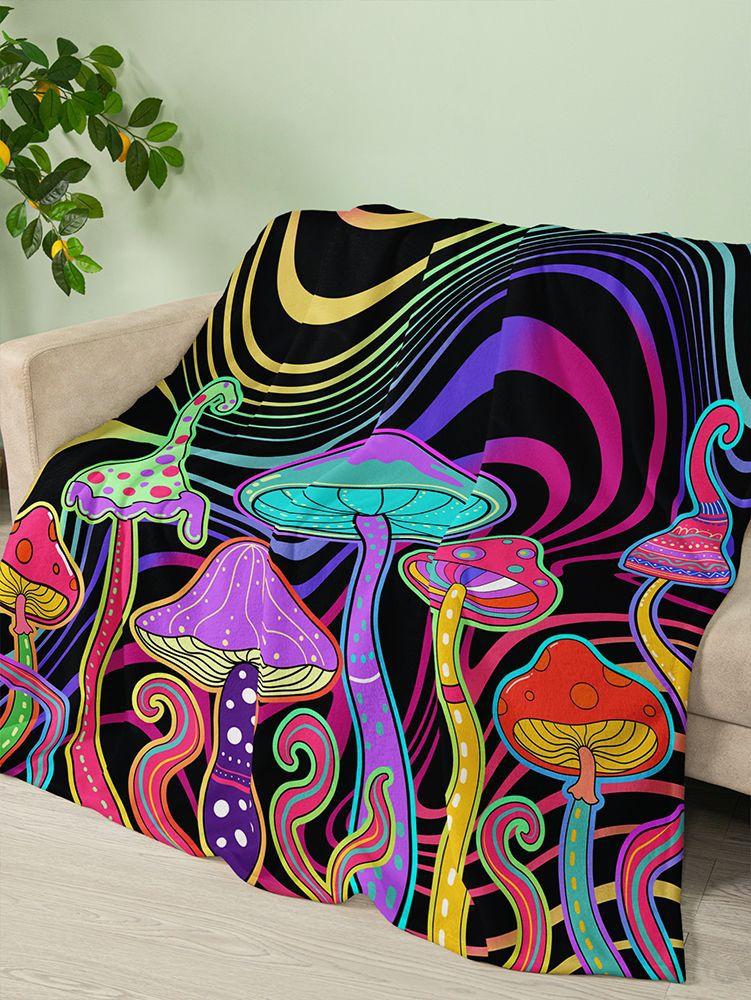 Flannel Blanket Magic Animal Mushroom Blanket Crystal Fleece Blanket Spring And Autumn