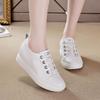 Aumento interno altezza scarpe da donna nuove primavera ed estate scarpe da donna versatili suola spessa tacco zeppa casual scarpe da viaggio donna