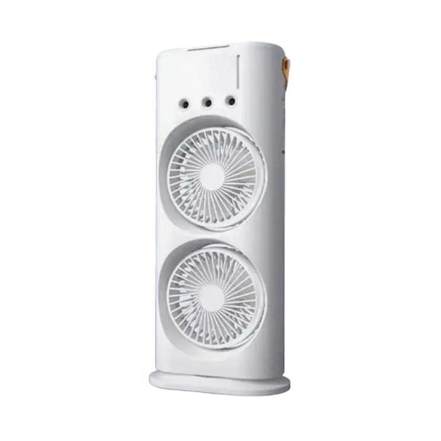 Fan-humidifier, Desktop Air Conditioner Double-ended Spray Fan + Natural Essential Oils