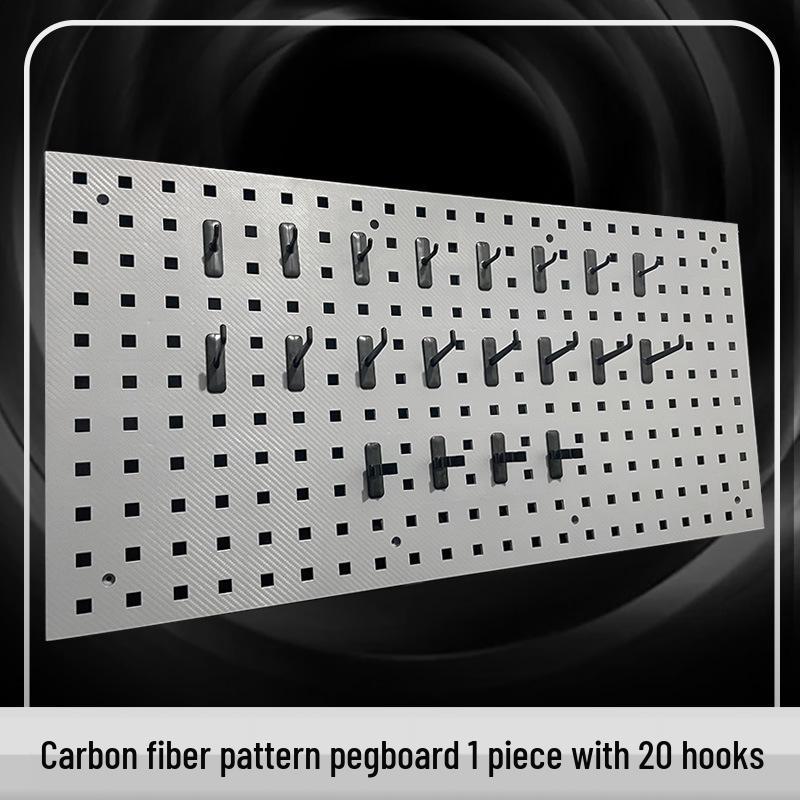 Panou Perforat din Plastic pentru Scule, pentru Spălătorie Auto, Salon de Frumusețe și Afișaj Depozitare Scule