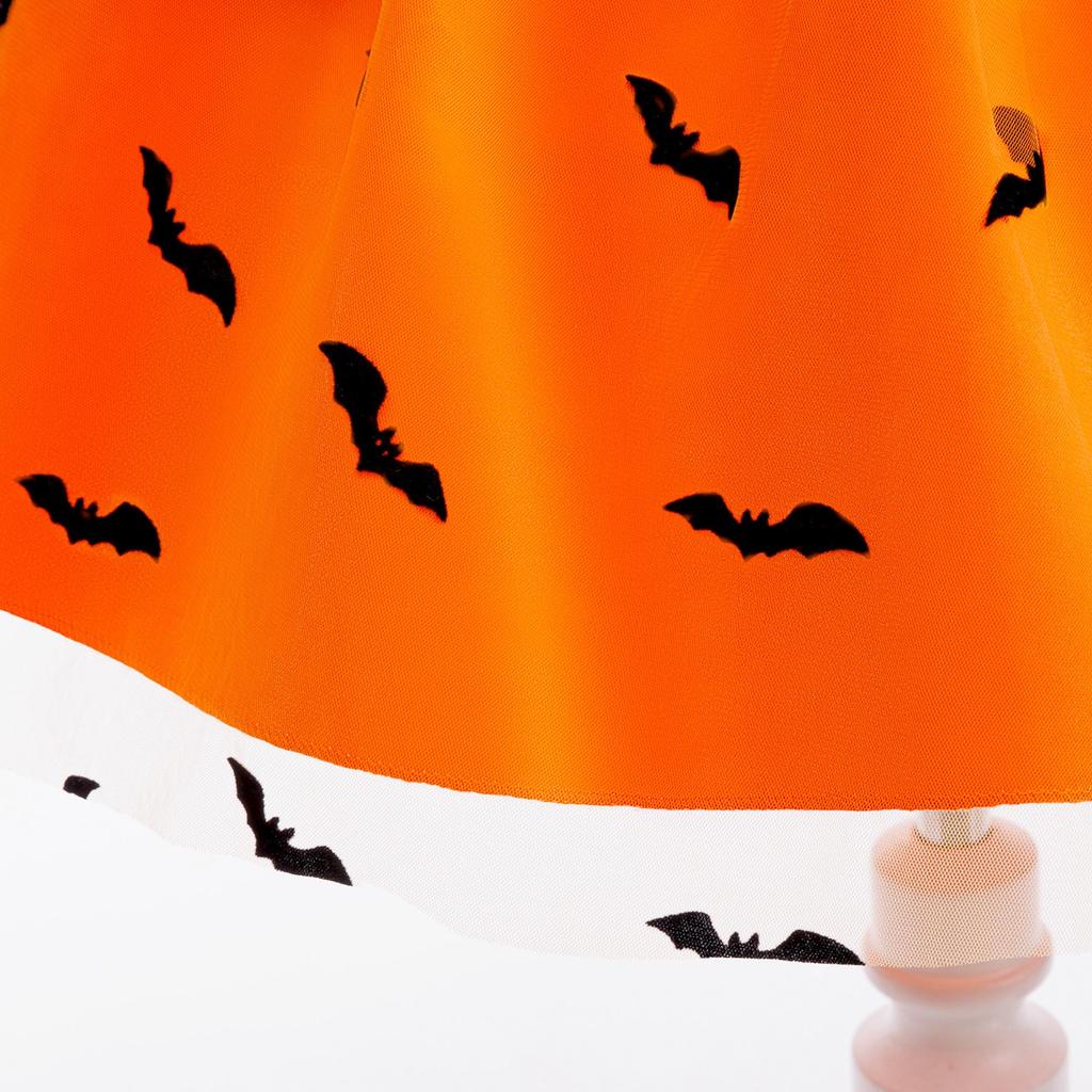 Europäisches & Amerikanisches Halloween Fledermaus Kleid Kostüm mit Netzumhang für Mädchen