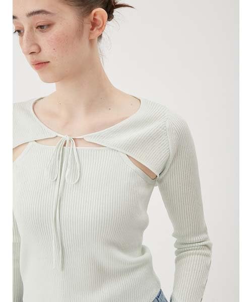 Furfur Arm Bolero Layered Pullover RWNT251120 MNT Women's