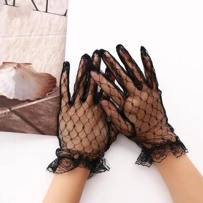 Gants respirants en dentelle pour l'extérieur, résistants aux UV, pour l'équitation, les fêtes et la maison