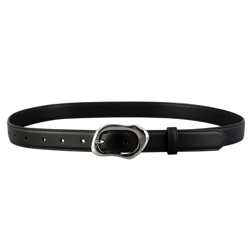 Women S Leather Belt Pin Buckle For Jeans Casual Fashion Accessory