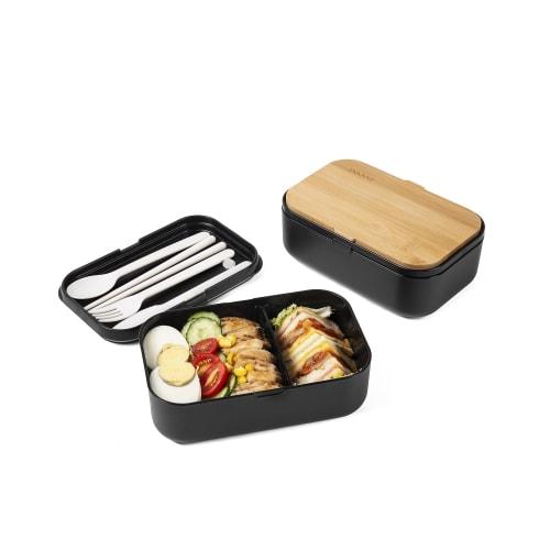 Premium Bento Box for Men, 2000ml Large Capacity, Two-Tier Lunch Box with Valve, Adjustable Dividers, Dishwasher and Microwave Safe, Simple, Stylish,